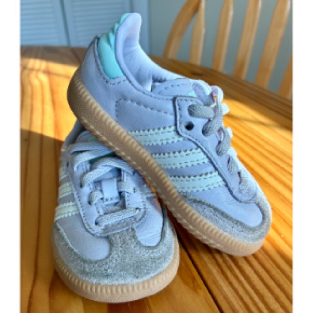 OG Adidas Sambas: Lavender, Toddler Size 4